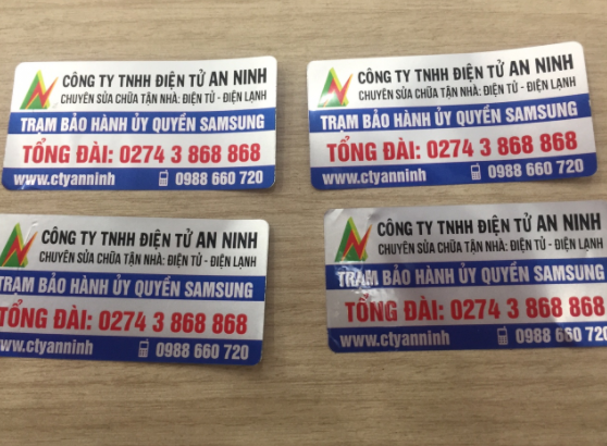 Nhãn decal xi bạc