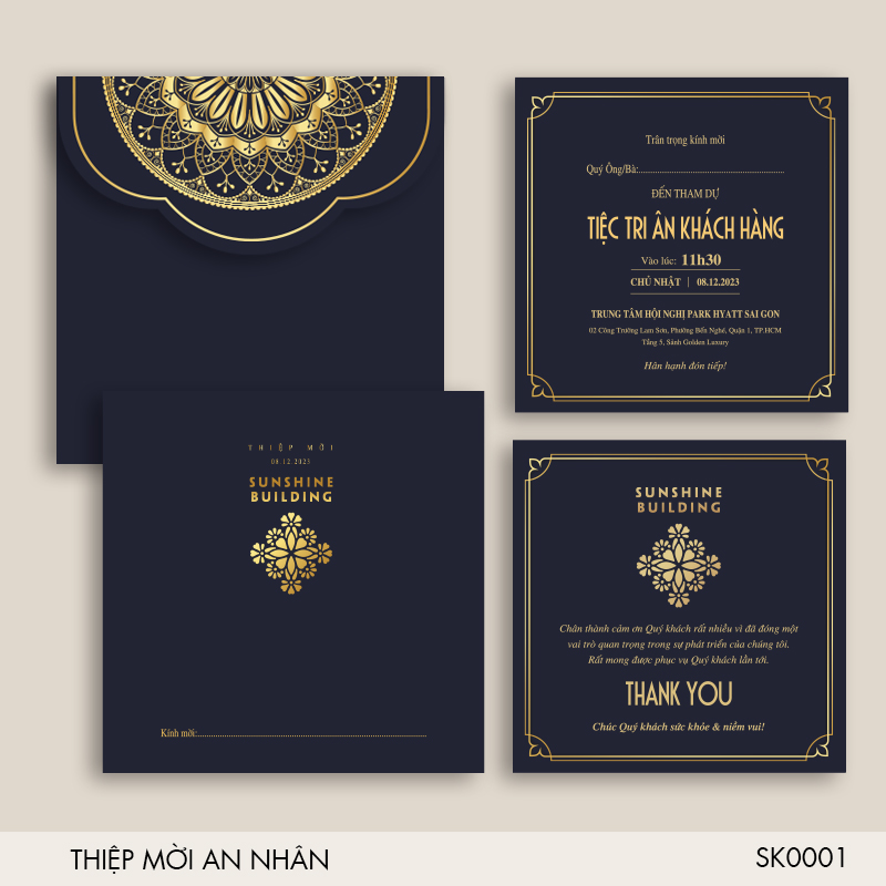 Thiệp mời tham dự sự kiện (event)