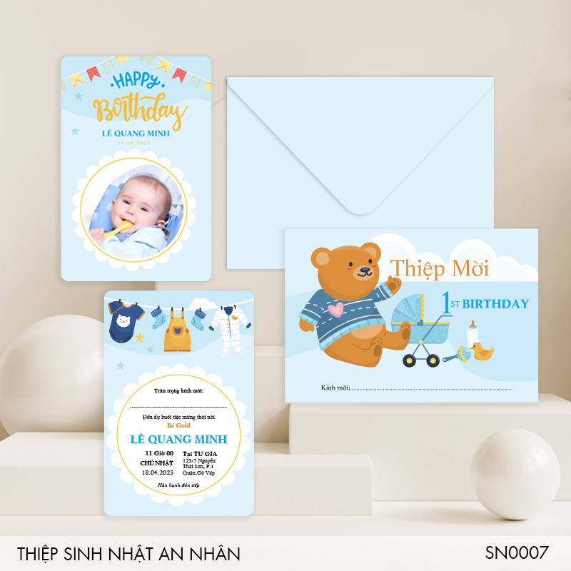 Thiệp mời thôi nôi